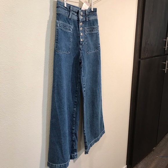 Free People | NWT high rise wide leg cropp… - Picture 5 of 9